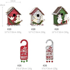 SMYONGPINGLED Lights with Light String Christmas Decorations Red Mailbox Bird House Cabin Indoor and Outdoor for Christmas Party Festival Year Craft Supplies 27 Indoor and Outdoor Waterproof