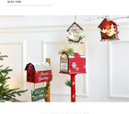 SMYONGPINGLED Lights with Light String Christmas Decorations Red Mailbox Bird House Cabin Indoor and Outdoor for Christmas Party Festival Year Craft Supplies 27 Indoor and Outdoor Waterproof