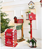 SMYONGPINGLED Lights with Light String Christmas Decorations Red Mailbox Bird House Cabin Indoor and Outdoor for Christmas Party Festival Year Craft Supplies 27 Indoor and Outdoor Waterproof