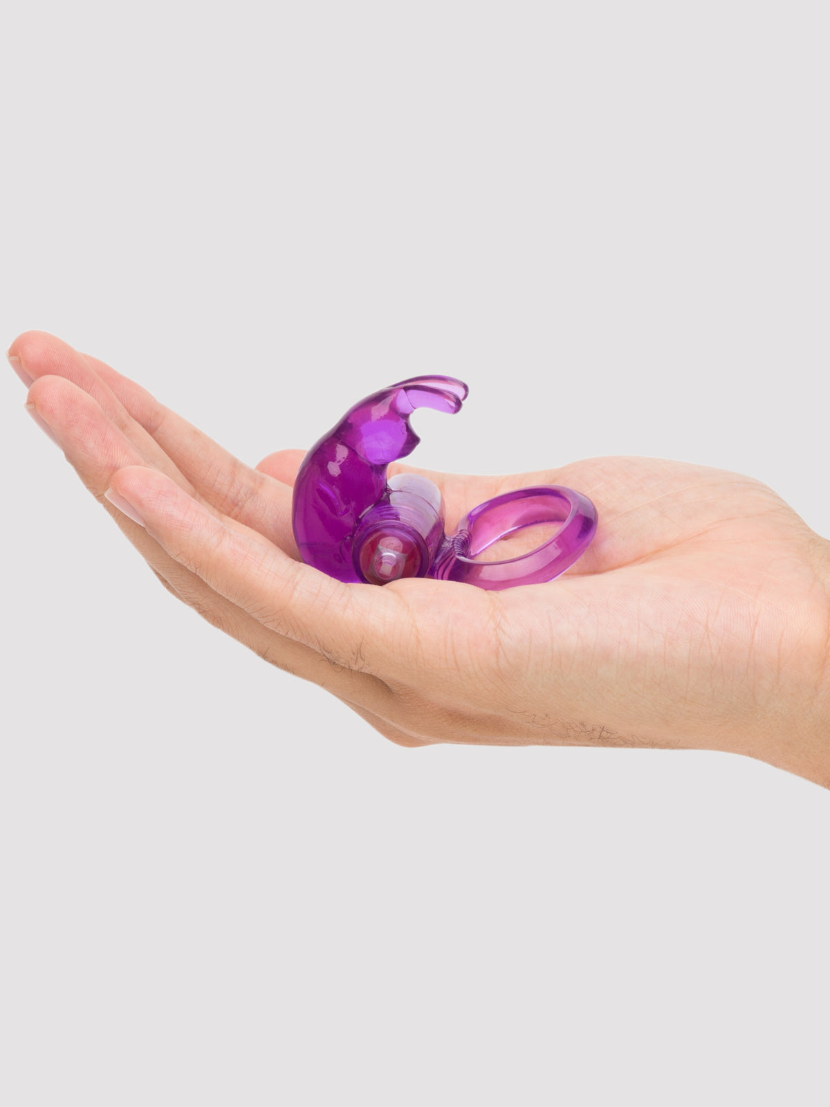BASICS Vibrating Rabbit Cock Ring, Purple
