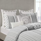 INK+IVY Chenille/Cotton Tufted Comforter Set, King/California King