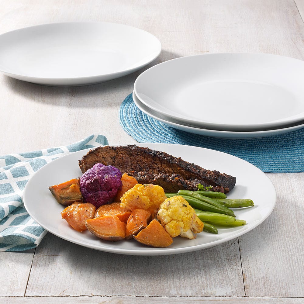 Layla Set of 4 Coupe Dinner Plates