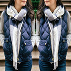 Windproof Warm Sleeveless Vest Waistcoats For Ladies