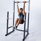 Half Frame Barbell Squat Rack Pull-Up Multi-Function Fitness Equipment