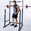 Half Frame Barbell Squat Rack Pull-Up Multi-Function Fitness Equipment