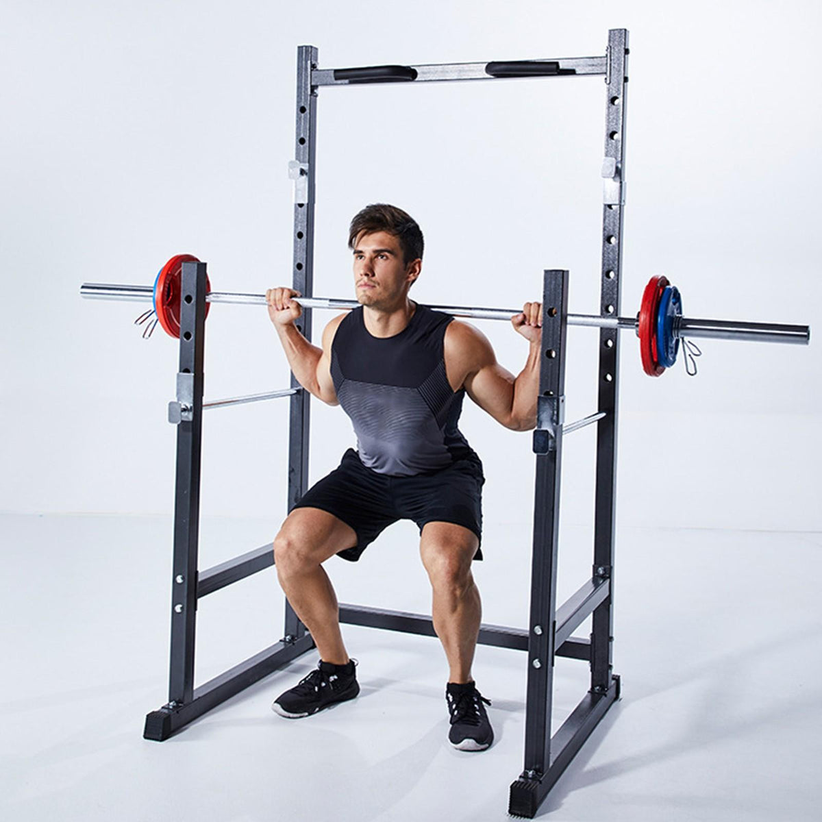 Fxbar Half Frame Barbell Squat Rack Pull-Up Multi-Function Fitness Equipment