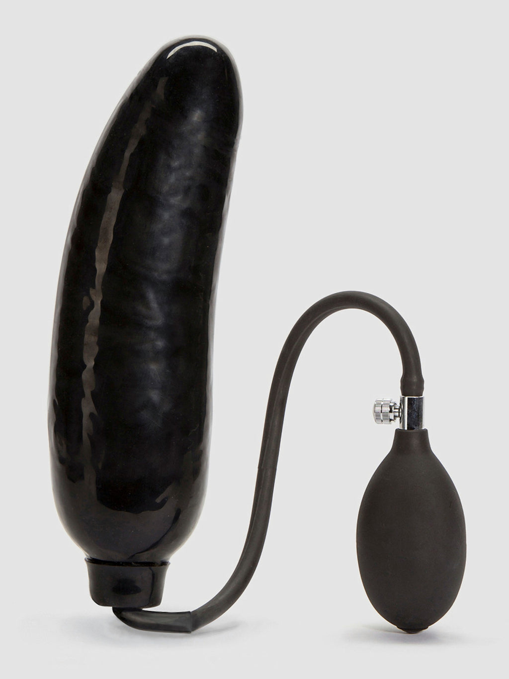 Cock Locker Extra Large Inflatable Dildo 8 Inch, Black