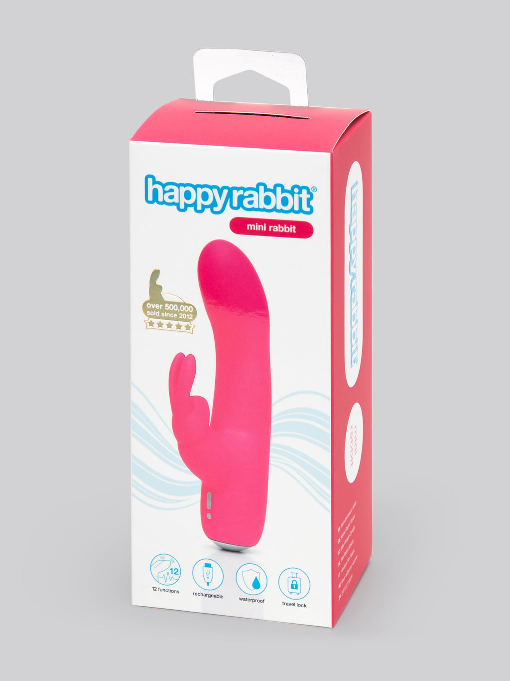 Happy Rabbit Rechargeable Mini Rabbit Vibrator, Pink