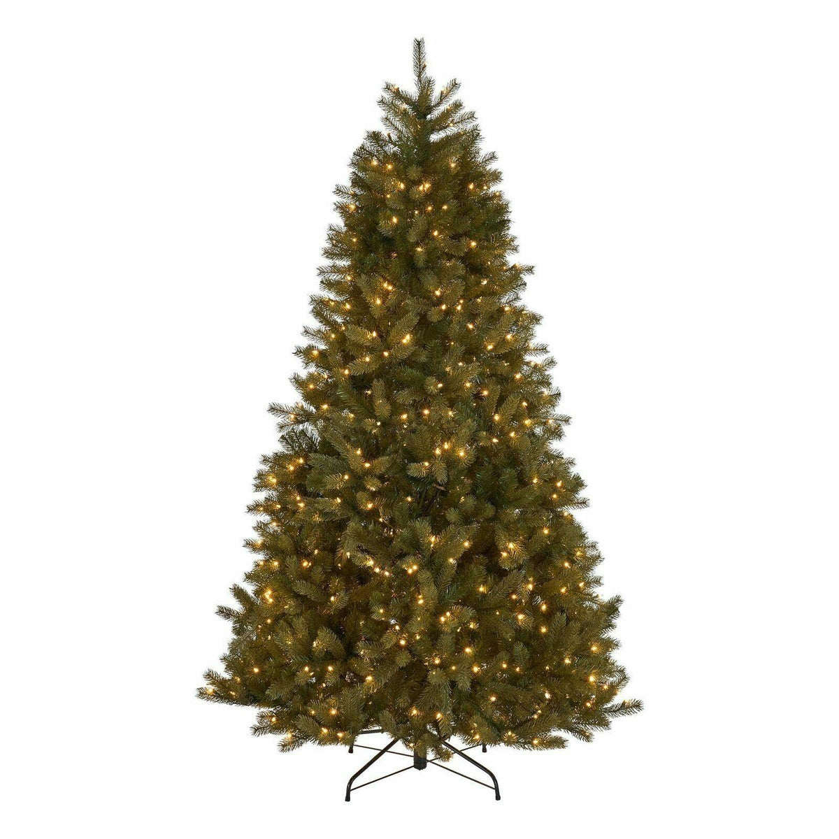 7-Foot Mixed Spruce Hinged Artificial Christmas Tree