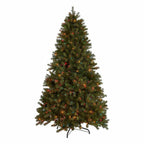 7-Foot Mixed Spruce Hinged Artificial Christmas Tree