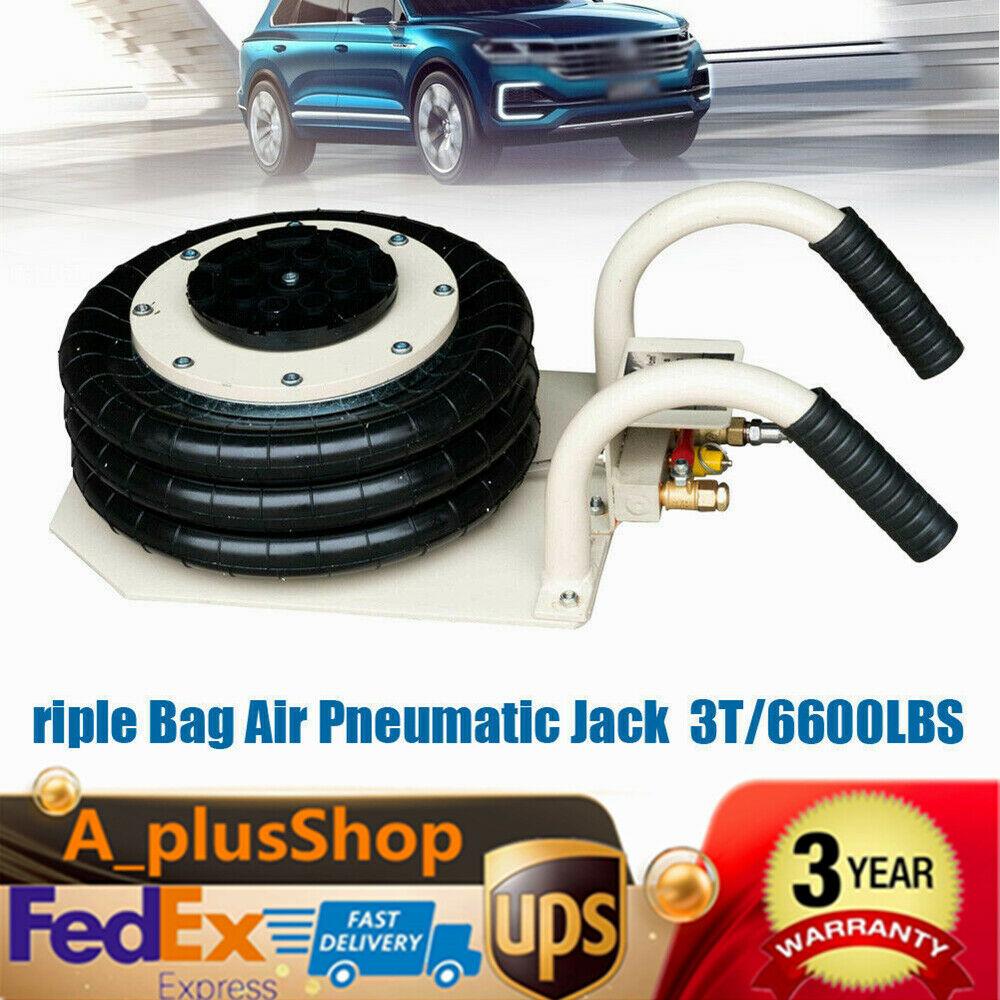 Triple Bag Air Jack 3 Ton Lift Jack Pneumatic Jack Air Bag Jack 6600lbs