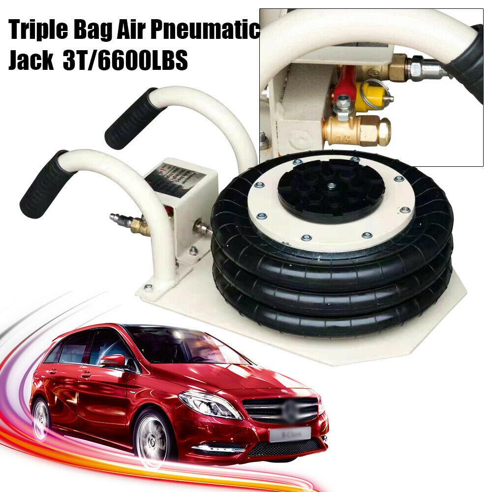 Triple Bag Air Jack 3 Ton Lift Jack Pneumatic Jack Air Bag Jack 6600lbs