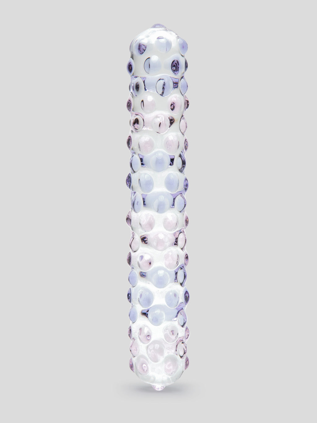 Lovehoney Nubby Textured Sensual Glass Dildo, Purple