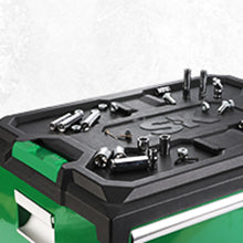 Modular Stackable StoraTool Box, 20.5 Inch, 4-Drawer Steel Box, Magnetic Auto-Lock Mechanism, Holds up to 60 Pounds