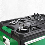 Modular Stackable StoraTool Box, 20.5 Inch, 4-Drawer Steel Box, Magnetic Auto-Lock Mechanism, Holds up to 60 Pounds