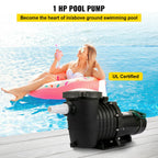 vevor 1hp 110/220v swimming pool pump motor hayward in/above ground strainer