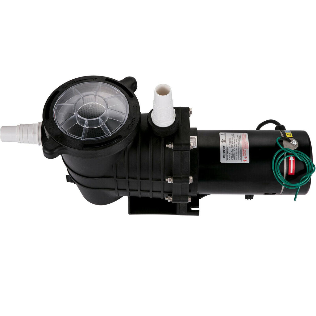 vevor 1hp 110/220v swimming pool pump motor hayward in/above ground strainer
