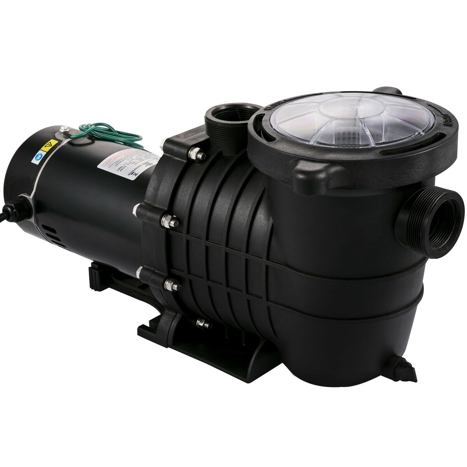 vevor 1hp 110/220v swimming pool pump motor hayward in/above ground strainer