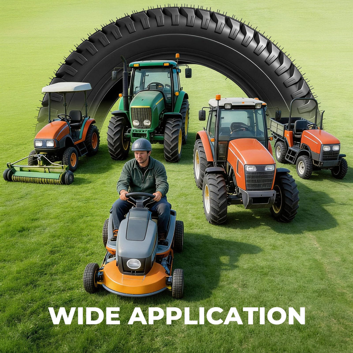 20x10.00-8 Lawn Mower Tires, 4 Ply Tubeless, Set of 2 | 20x10-8, 4PR, Turf-S Tread, Fits Riding Mowers, Lawn/Garden Tractors &amp; Golf Carts, Utility Vehicles, 2-Pack
