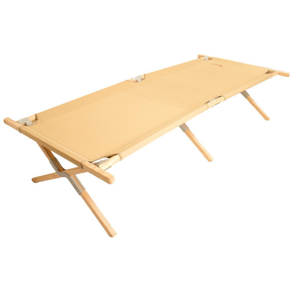 Maine Herita84 in. x 30 in. Hard Wood Frame Polyester Cover Cot