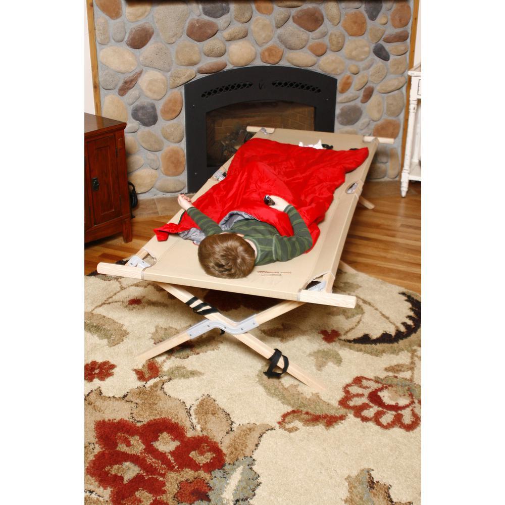 Maine Herita84 in. x 30 in. Hard Wood Frame Polyester Cover Cot