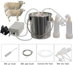 goat milking machine, pulsation vacuum pump milker, automatic portable livestock milking equipment, electric pulsation milking machine, milking machine goat milking supplies for sheep ( size : 14l )