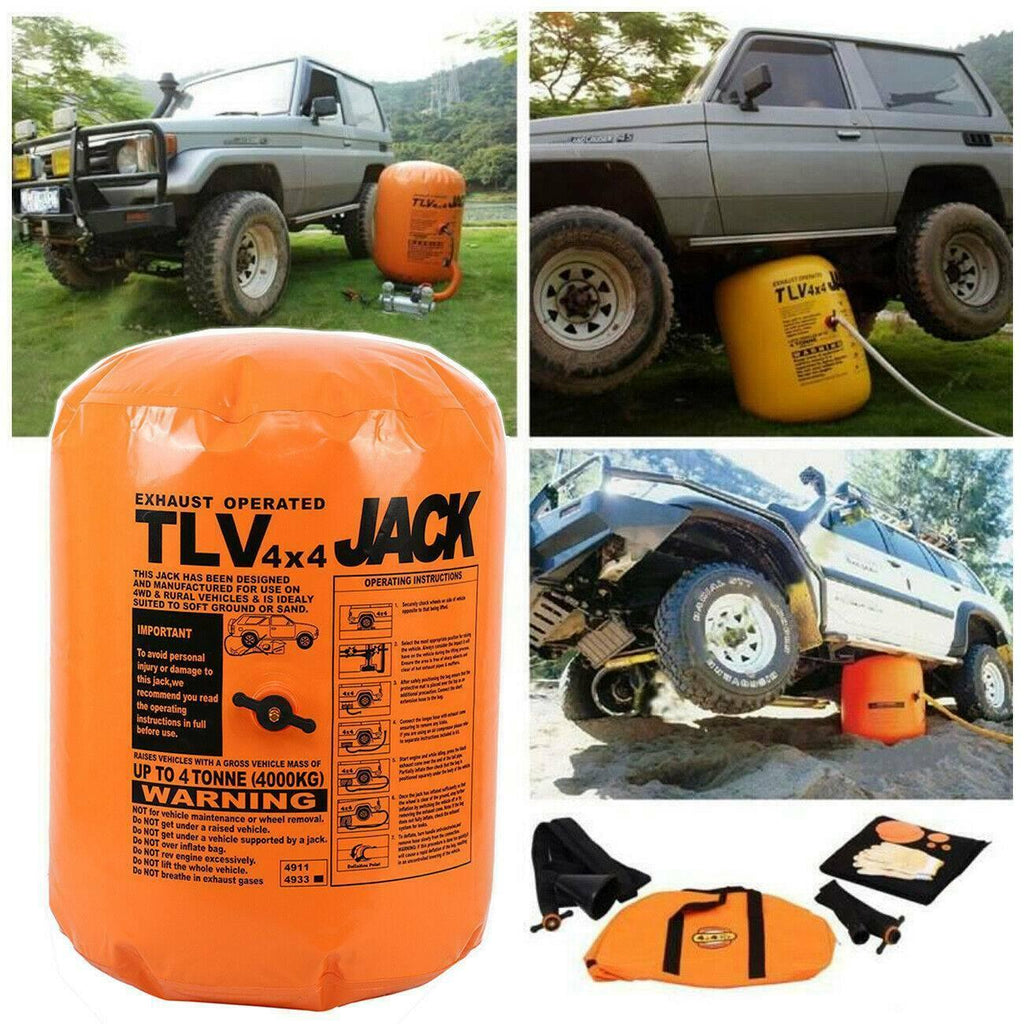 4 Tonne (8800LBS) Exhaust Inflatable Air Jack Bag Vehicle  Rescue 11 Tools Set