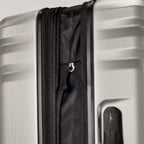 Nimbus 4.0 Hardside Spinner Luggage (Shiny Silver, Checked-Large 28-Inch)