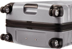 Nimbus 4.0 Hardside Spinner Luggage (Shiny Silver, Checked-Large 28-Inch)