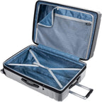 Nimbus 4.0 Hardside Spinner Luggage (Shiny Silver, Checked-Large 28-Inch)