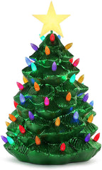 Mr. Christmas 36" Outdoor Blow Mold Nostalgic Tree-Green Metallic Christmas Décor, inch