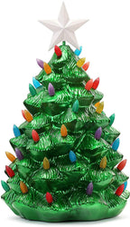 Mr. Christmas 36" Outdoor Blow Mold Nostalgic Tree-Green Metallic Christmas Décor, inch