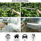 QXDZSWB 15-100FT TPE Garden Hoses Drip Irrigation System Watering Hoses with Faucet Connector Car Washer Nozzle Watering Kits (Color : Black, Lengh : 100FT)