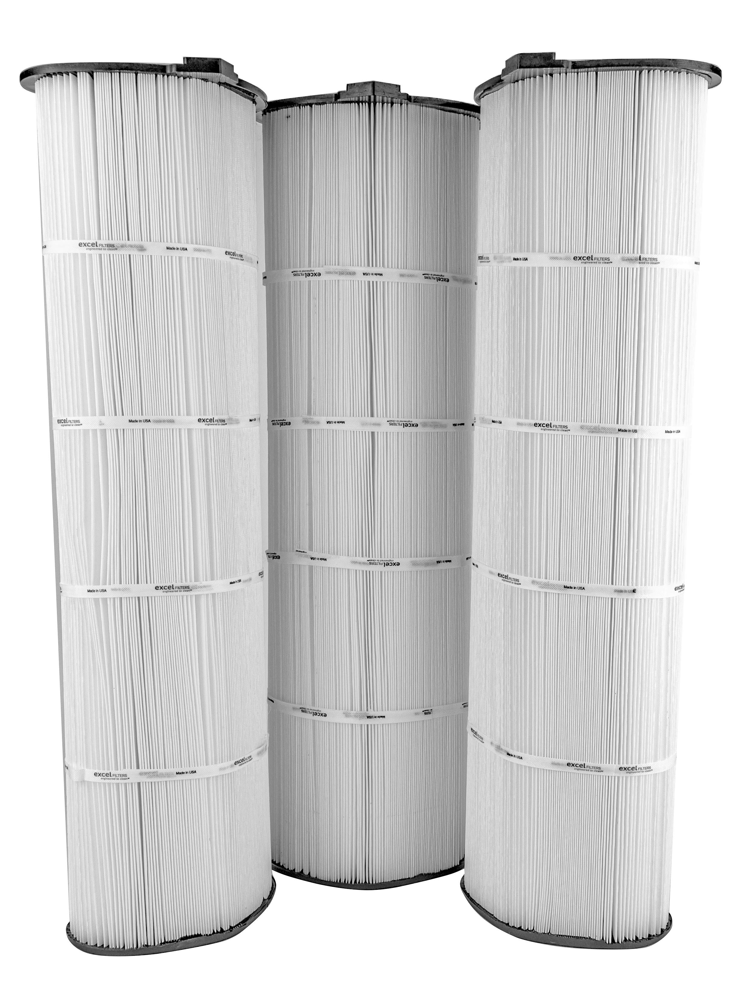 xls-929 3 pack replacement pool filter cartridge for jacuzzi triclops tc600 pool filter (oval)