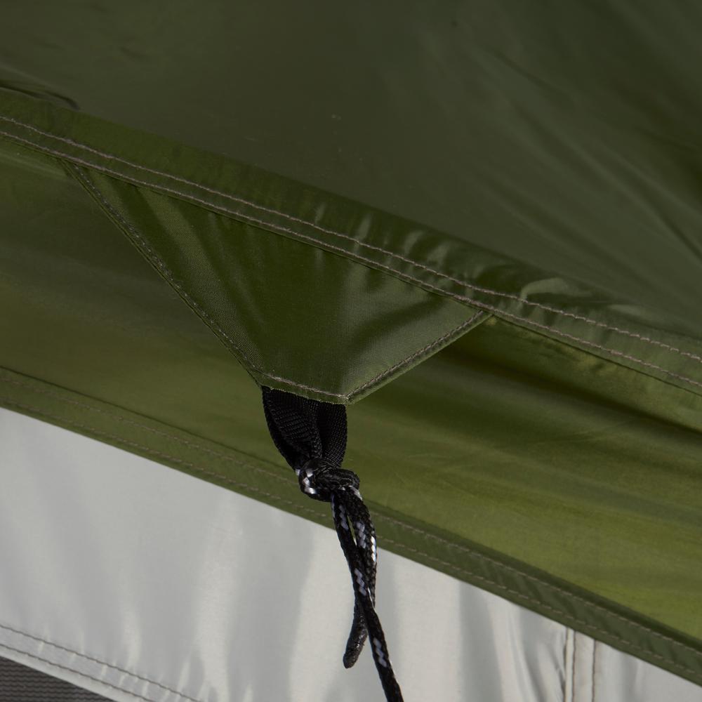 Klondike 8-Person 3-Season Screen Room Camping Tent in Green