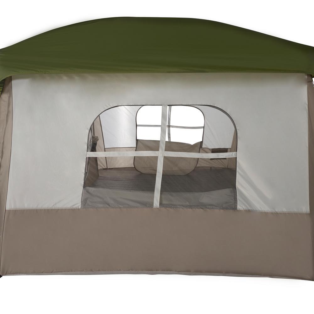 Klondike 8-Person 3-Season Screen Room Camping Tent in Green