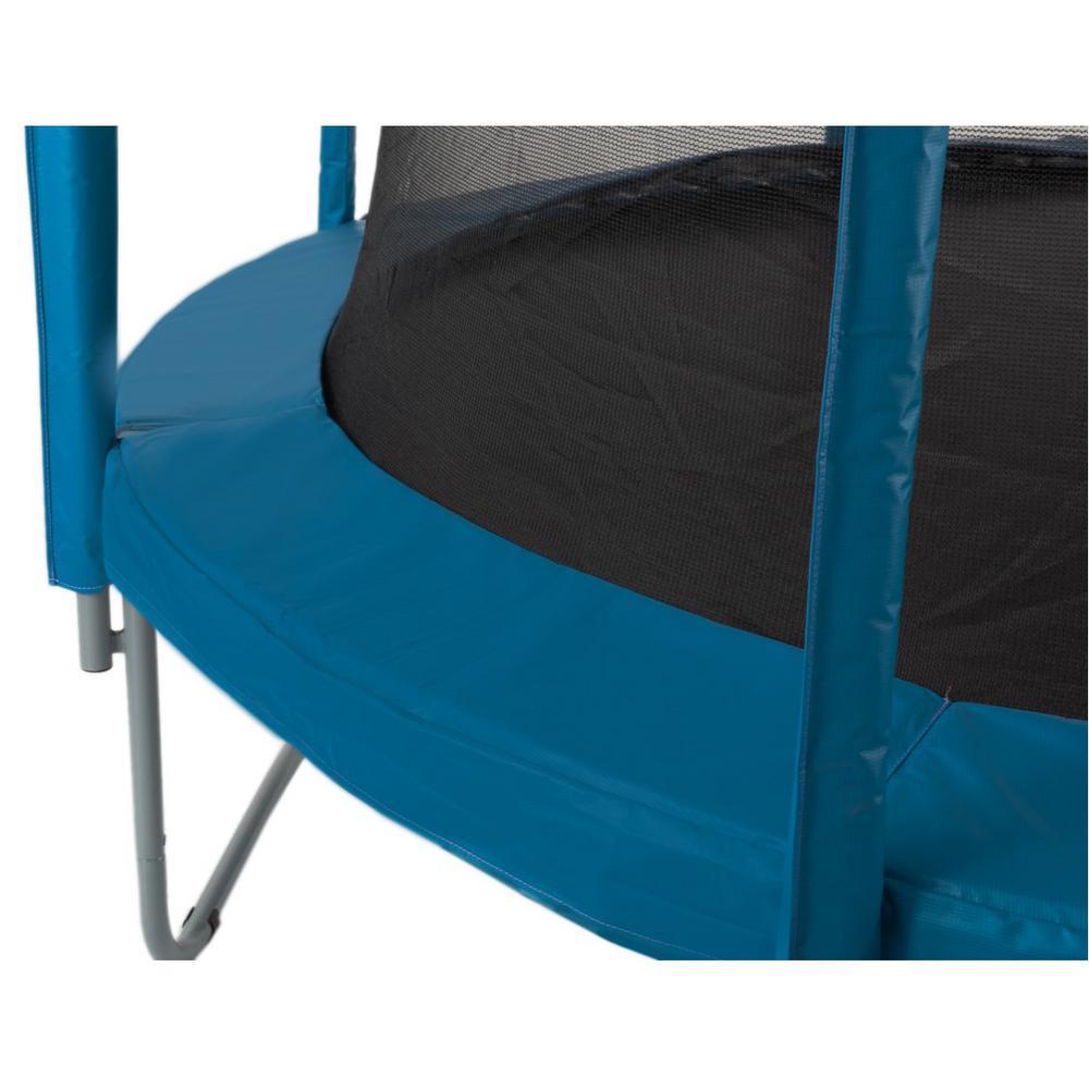 16 ft. Aquamarine Trampoline Appearance Replacement Round Safety Pad with 12-Pole Sve Protectors Set