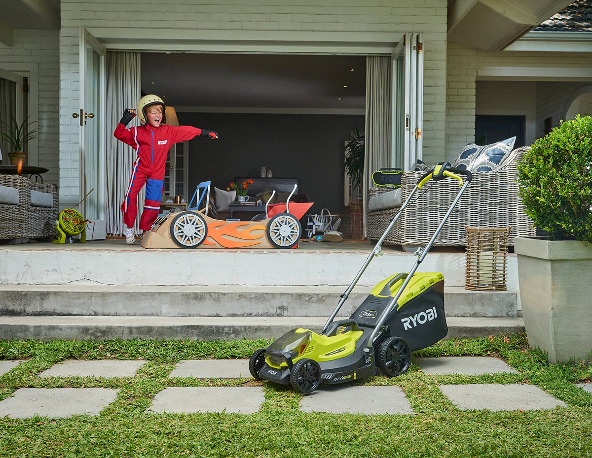 18V ONE+ OLM1833B Cordless Lawnmower - 33cm Cutting Width, Without Battery &amp; Charger, Compact for Small Lawns