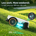 Proudeer DW3000 Wireless Robotic Lawn Mower, GPS RTK &amp; AI Vision Navigation, up to 0.8 Acre Robot Mower with 3D Obstacle Avoidance, Auto Height, IPX6 Waterproof for Smart Home Yard Care