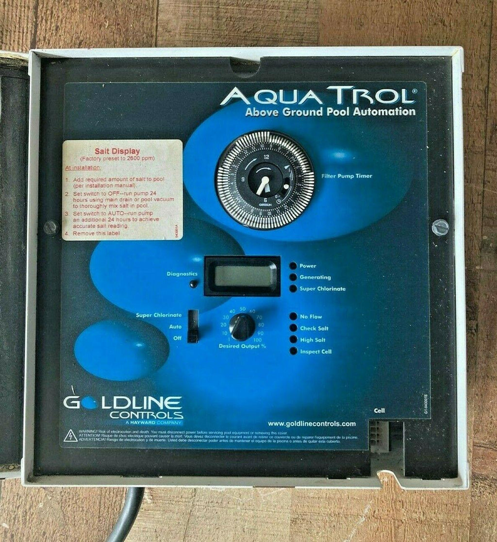 hayward goldline aq-trol-rj aquatrol swimming pool salt chlorinator