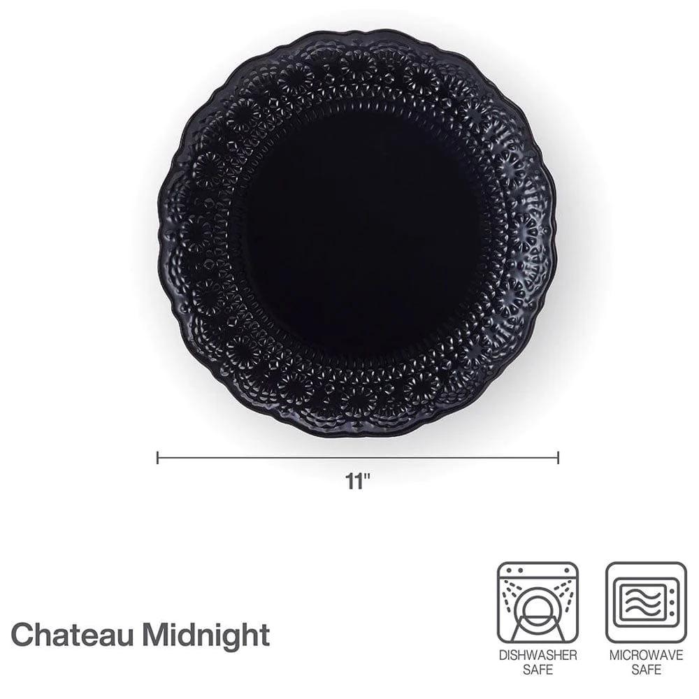 Chateau Midnight Set of 4 Dinner Plates