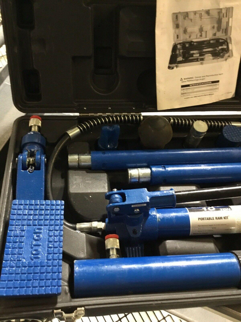 10 Ton Portable Ram Kit (XD) K Tool International - KTI63709A