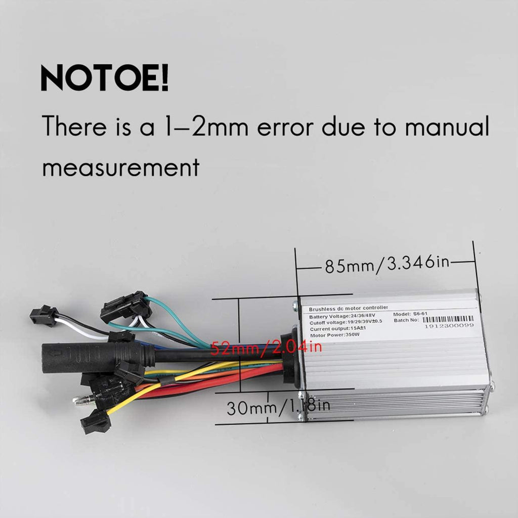 Electric Bike Conversion Kit Front Wheel Motor 350W E Bike Kit 36V Hub Motor 20" Bicycle BLDC Controller with LCD Display Controller PAS Brake Lever for 20 1.95 Tire