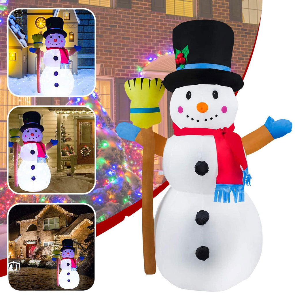 Christmas Ornaments 1.2M Inflatable Snowman Decoration Snowman Santa Claus Toys For For Holiday Party Home Gift