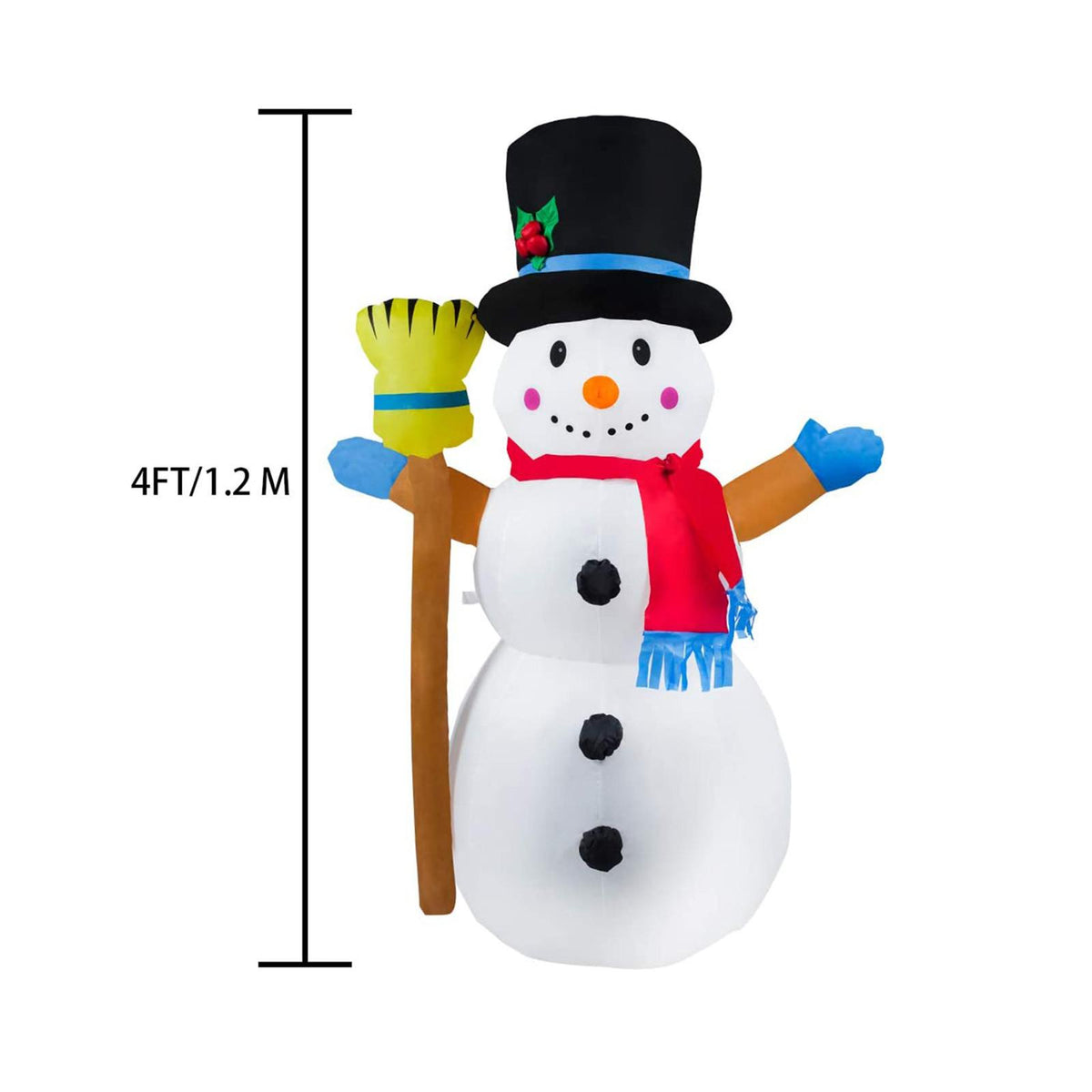 Christmas Ornaments 1.2M Inflatable Snowman Decoration Snowman Santa Claus Toys For For Holiday Party Home Gift