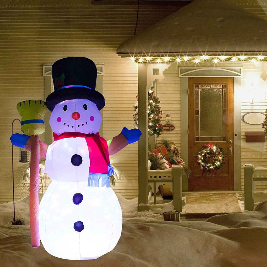 Christmas Ornaments 1.2M Inflatable Snowman Decoration Snowman Santa Claus Toys For For Holiday Party Home Gift