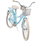 Huffy 24 In. Girls Nel Lusso Women's Classic Beach Cruiser Bike, Light Blue