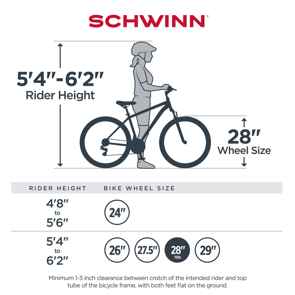 Schwinn Wanderlust Electric Hybrid Bike, 700c wheels, 7 speeds, 250-watt pedal assist motor, light blue