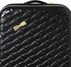 Women's Belle Fashion Lightweight Hardshell Spinner Luggage (Black, Carry-On 21-Inch)