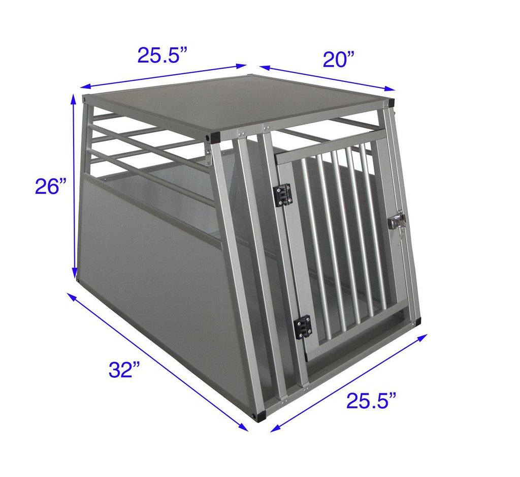Handlers Choice Pro Series Luxury Edition Secure Aluminum Pet Travel/Car Crate Medium/Lar(26H x 26L x 32W)